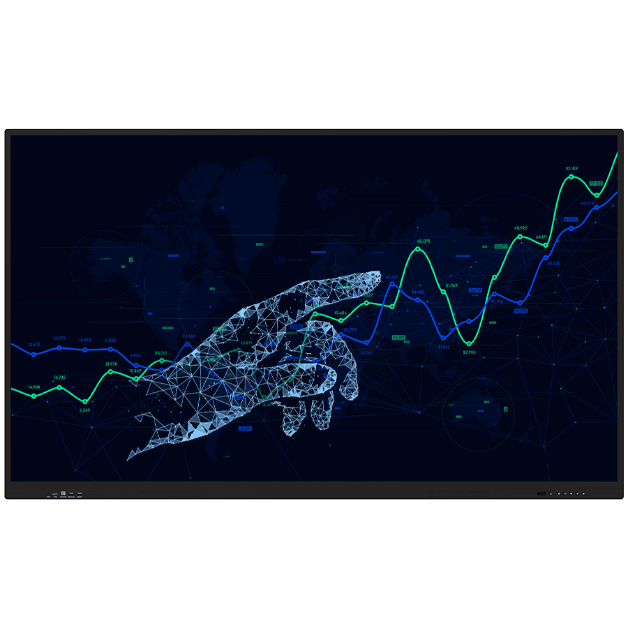 PRESTIGIO SOLUTIONS Multiboard 75'' Light Series, UHD 4K, Android, Wi-Fi, 20TP, touch pen