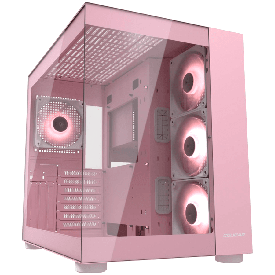 COUGAR FV150 RGB PC Case, Mid tower, Pink