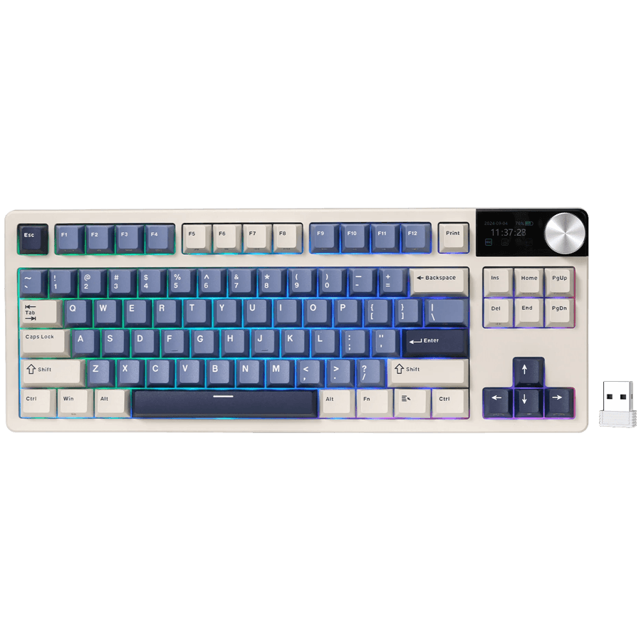 ROYAL KLUDGE RK S85 Horizon Blue Gaming Keyboard Cloud switch