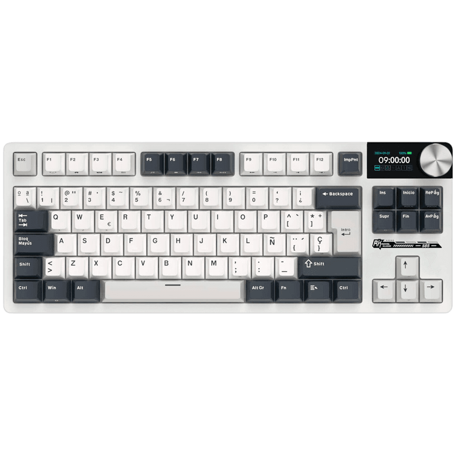 ROYAL KLUDGE RK S85 White Night Gaming Keyboard Cloud switch