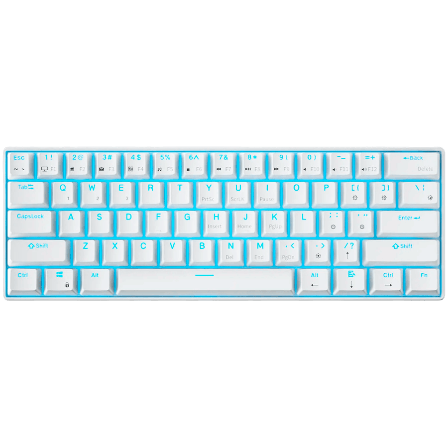 ROYAL KLUDGE RK61 White Gaming Keyboard Brown switch