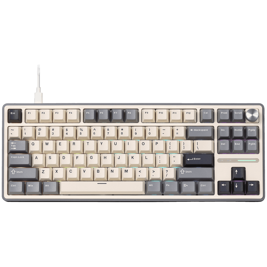 ROYAL KLUDGE R87Pro Half Grey Gaming Keyboard Brown switch