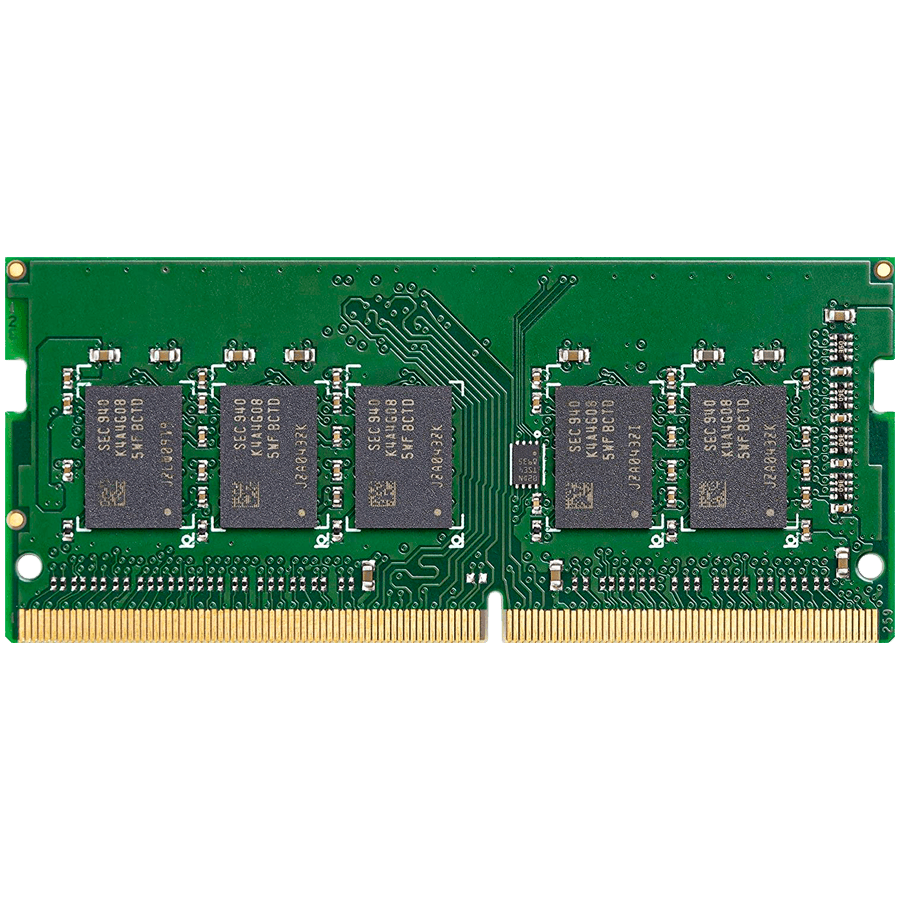 Synology D4NS01-4G DDR4 4GB non-ECC Unbuffered SODIMM, EAN: 4711174726431, Warranty: 5 Years, Applied Models: DS425+, DS225+, DS224+ and DS423+