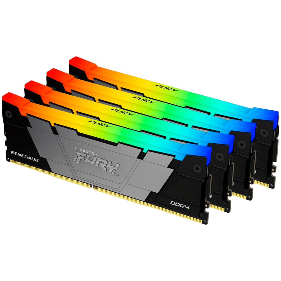 Kingston 32GB 3600MT/s DDR4 CL16 DIMM (Kit of 4) FURY Renegade RGB