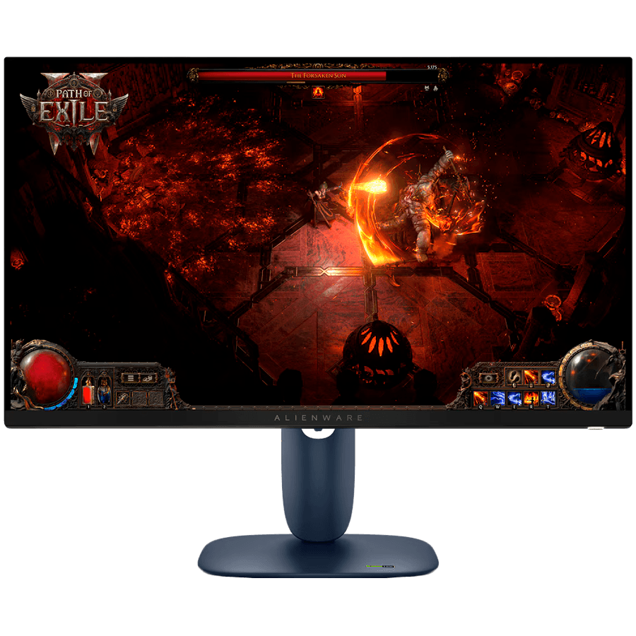 Monitor Alienware AW2725DM 27", 2560x1440, QHD, 180Hz, IPS Antiglare, 16:9, 1000:1, 400 cd/m2, NVIDIA G-SYNC + AMD FreeSync, 1ms, 178/178, 2xDP, HDMI, 2xUSB 3.2, USB-B, Tilt, Swivel, Pivot, Height Adjust, 3Y