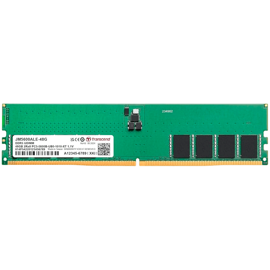 Transcend 48GB JM DDR5 5600 U-DIMM 2Rx8 3Gx8 CL46 1.1V