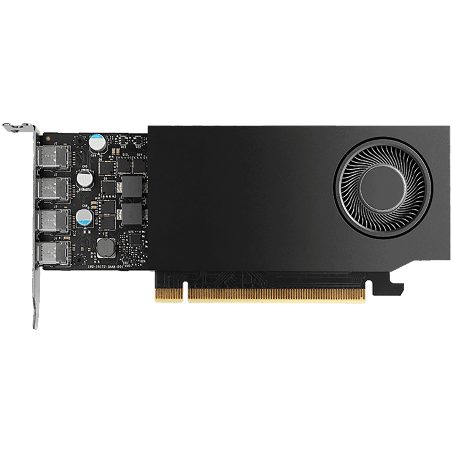 PNY NVIDIA A400 4GB Low Profile OEM Version, PCI-Express 3.0 x16, LP, 4 GB GDDR6 64-bit, 3x Mini DP 1.4, 1x ATX bracket