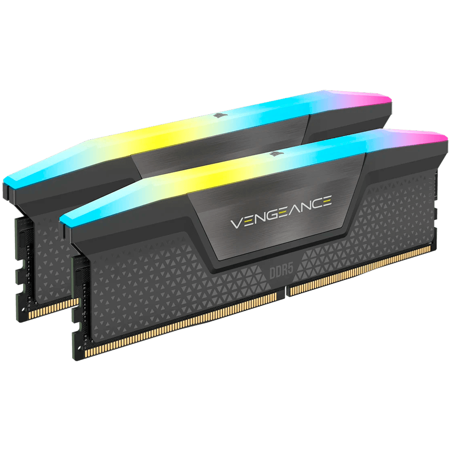 CORSAIR VENGEANCE RGB DDR5 96GB (2 x 48GB) DDR5 6000 CL36-44-44-96 1.40V AMD EXPO & Intel XMP - Grey