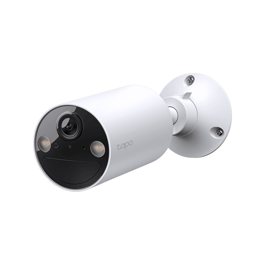 TP-Link Tapo C410 Smart Wire-Free Indoor/Outdoor Security Camera, 2K (2304x1296), 2.4 GHz, 6400mAh rechargeable lithium-ion battery, 180 days battery life, Smart Detection and Notifications (motion, people), Color Night Vision, Sound and Light Alarm