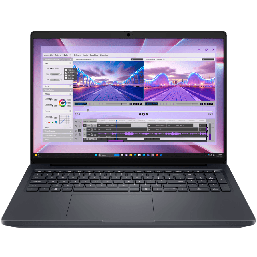 Dell Pro Max 16 (MC16250), Intel Core Ultra 7 265H, (24MB, 16 cores), 16" FHD+ LCD with 300 nits, mic. HDR IR cam., 2x8GB 5600 MT/s, 512GB M.2 SSD, RTX500 6GB GDDR7,WiFi7, 6cell 96Whr bat, CR, FP, CV, Backlit KYBD, FPR,b-door, Win11Pro, 3Y DPS Onsite