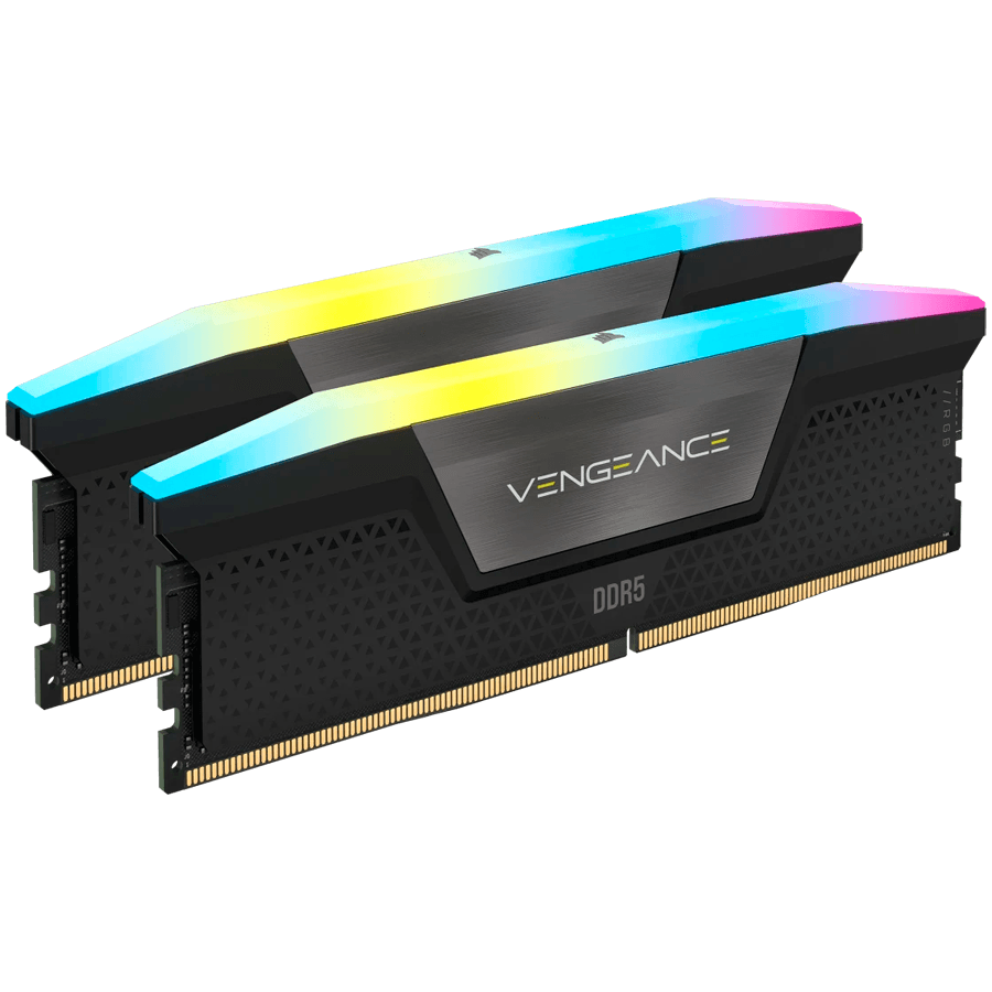 CORSAIR VENGEANCE RGB DDR5 32GB (2 x 16GB) DDR5 6800 CL40-50-50-110 1.40V Intel XMP - BLACK