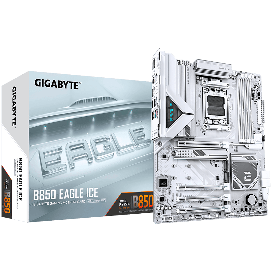 GIGABYTE B850 EAGLE ICE, AM5, 4x DDR5, ATX