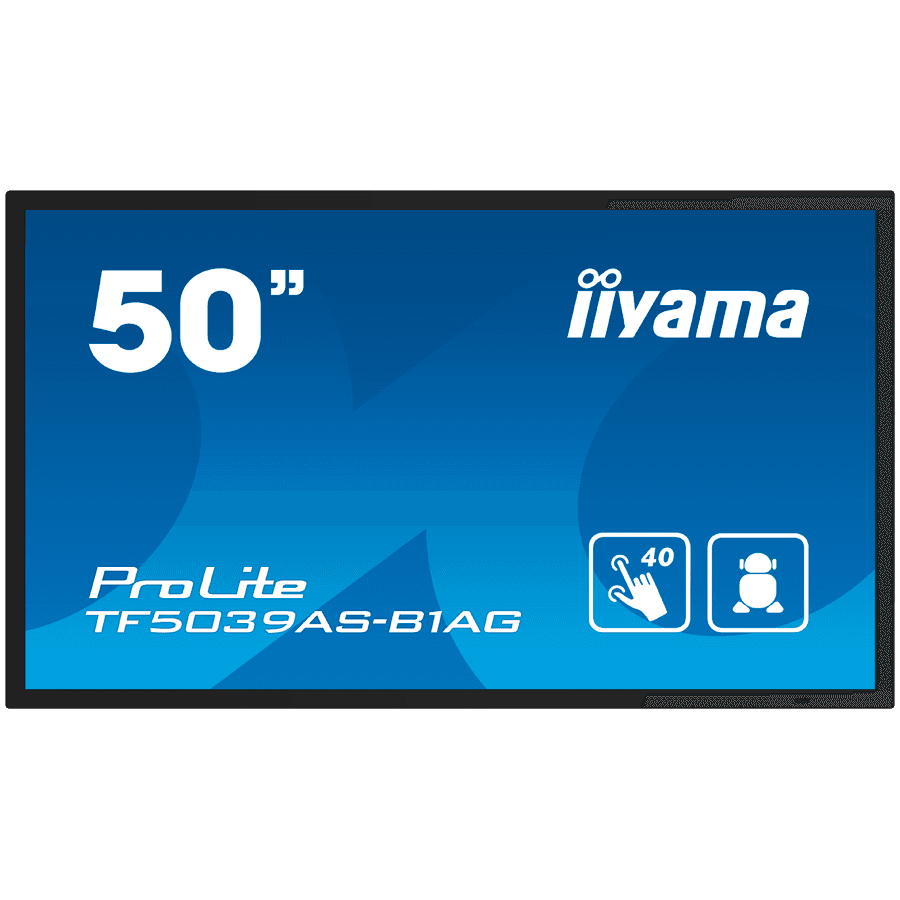 IIYAMA Prolite TF5039AS-B1AG Business Monitor - 125.7 cm (49.5"), 4K UHD (3840x2160), VA, 60Hz, 9.5ms, 500 cd/m²