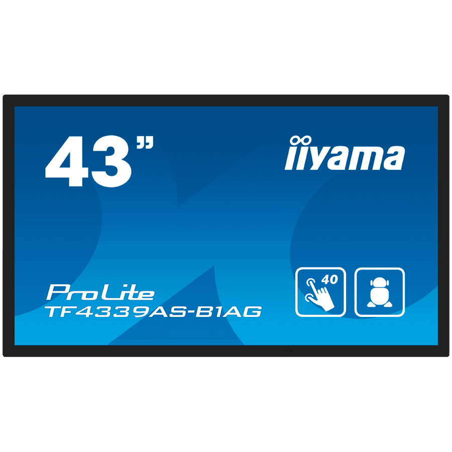 IIYAMA Prolite TF4339AS-B1AG Business Monitor - 108 cm (42.5"), 4K UHD (3840x2160), IPS LED, 60Hz, 8ms, 500 cd/m²