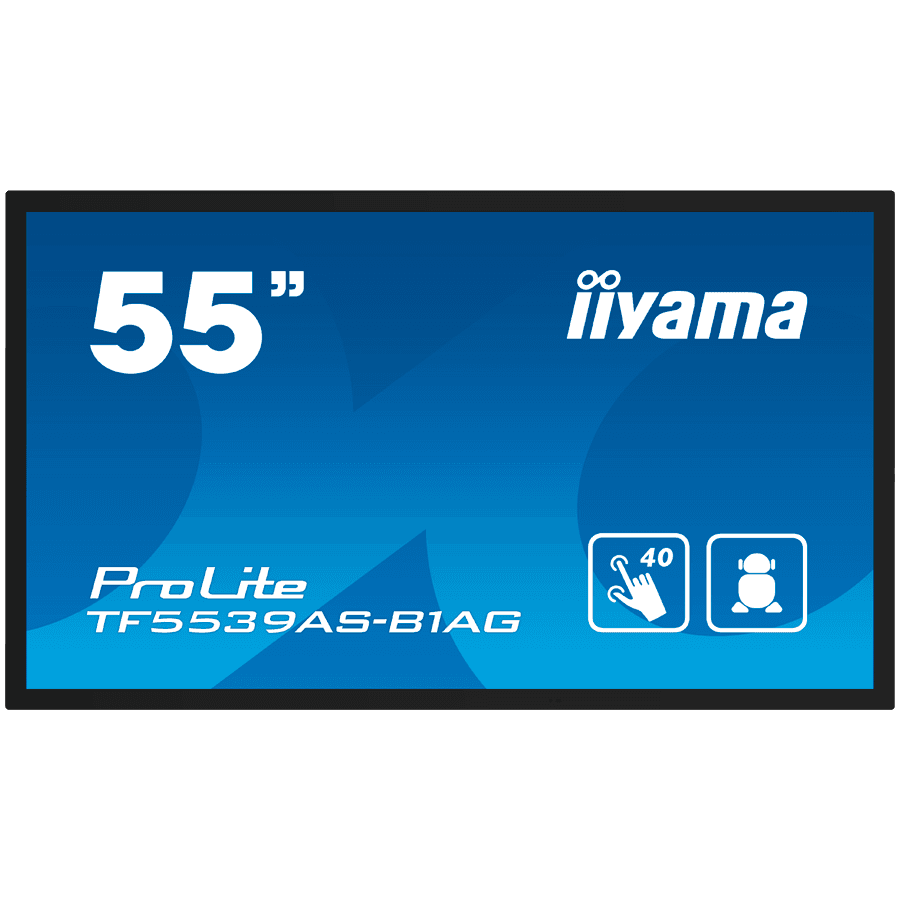 IIYAMA Prolite TF5539AS-B1AG Business Monitor - 139 cm (54.6"), 4K UHD (3840x2160), IPS LED, 60Hz, 8ms, 500 cd/m²