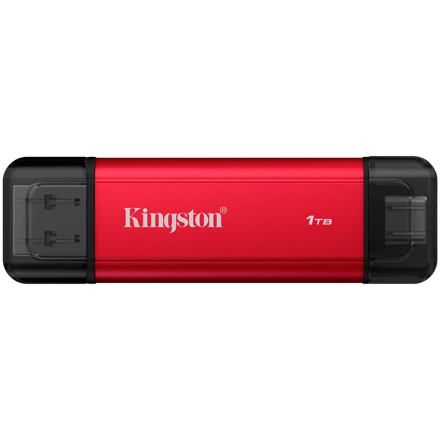 Kingston 1TB Dual USB-A/C Portable SSD, Up to 1050MB/s USB 3.2 Gen 2