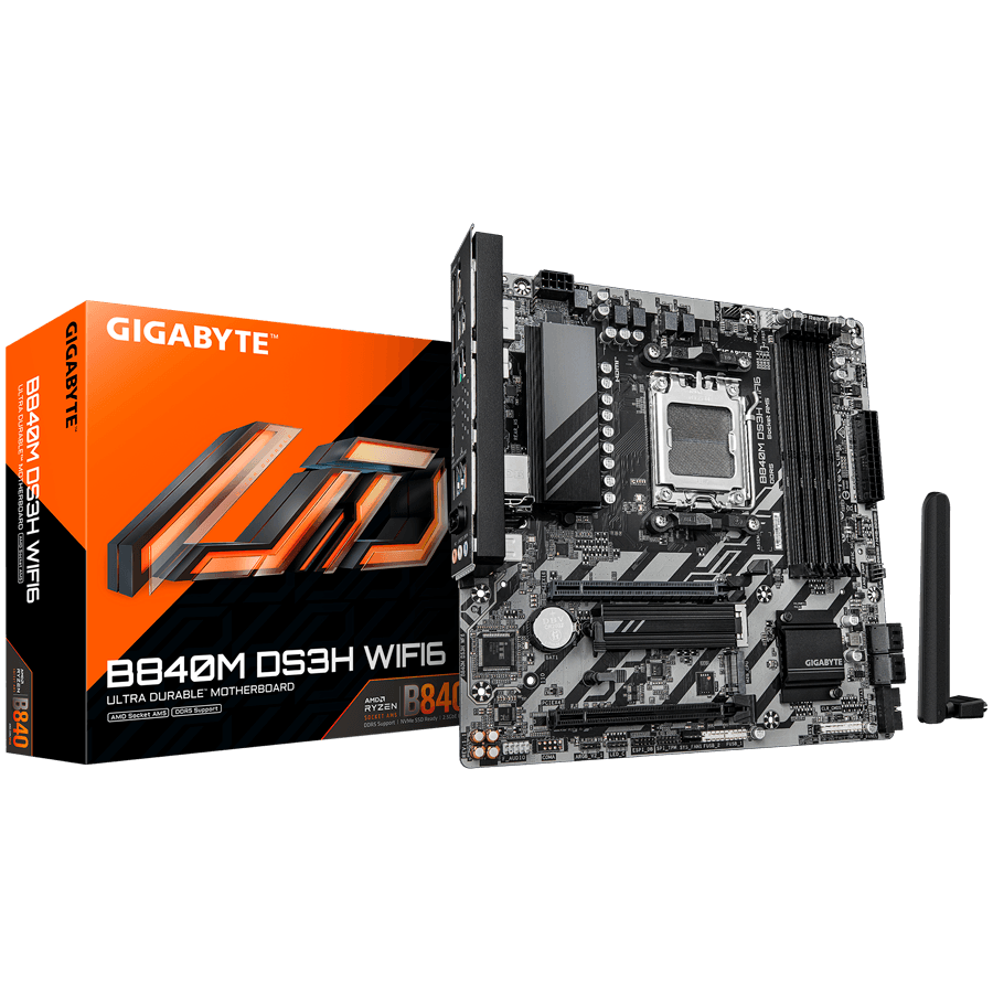 GIGABYTE B840M DS3H WF6, AM5, 4x DDR5, mATX