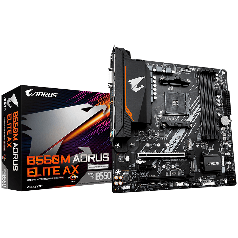 GIGABYTE B550M AORUS ELITE AX, AM4, 4xDDR4, mATX