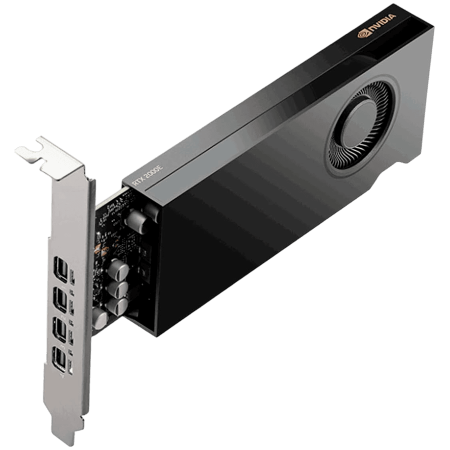PCI-Express x16 Gen 4.0,Single Slot, 50W16 GB GDDR6 ECC 128-bit,HDCP 2.2 andHDMI 2.0 support with opt. Adapter