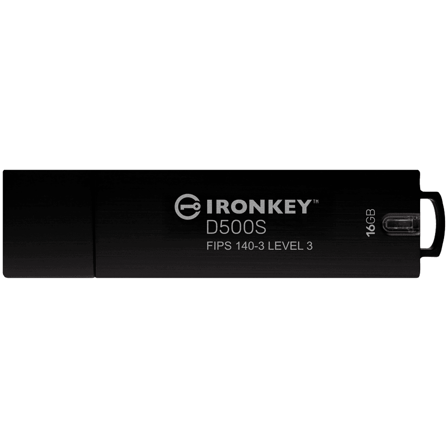 KINGSTON 16GB IronKey D500S FIPS 140-3 Lvl 3 (Pending) AES-256
