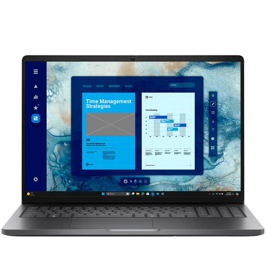 Dell Pro 16 (PC16250), 16" FHD+ (1920x1200), non-Touch, Intel Core 5 120U (10C, 5.0GHz), 16GB (1x16GB) DDR5, M.2 512GB SSD, Intel Integrated, WiFi, BT, HDMI, THB4 (DP/PD), USB-C (DP/PD), 2xUSB-A, RJ-45, FngPr, Backlit kb, Ubuntu, 3Y PS NBD