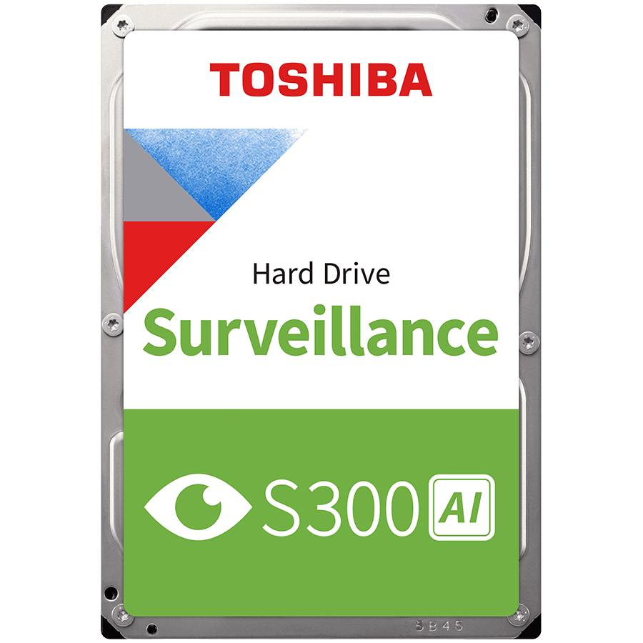 HDD Video Surveillance TOSHIBA S300 AI 22TB CMR, 3.5'', 1024MB, 7200RPM, SATA, 64 cameras, 24/7, TBW: 550