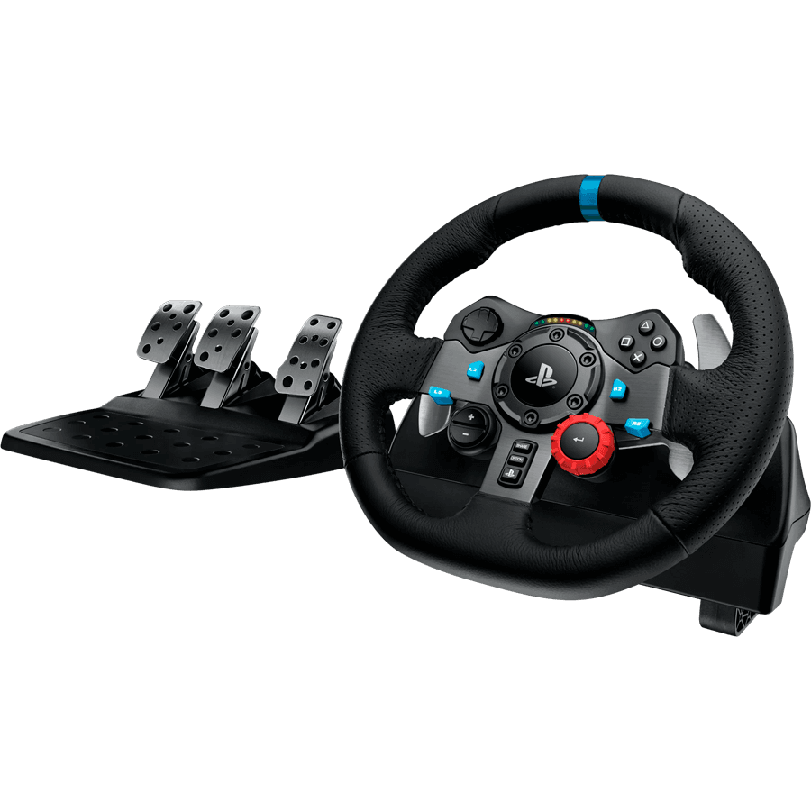 LOGITECH G29 Driving Force Racing Wheel for PlayStation5 and PlayStation4 - BLACK - USB - PLUGCG - WWi-9006 - WHEEL