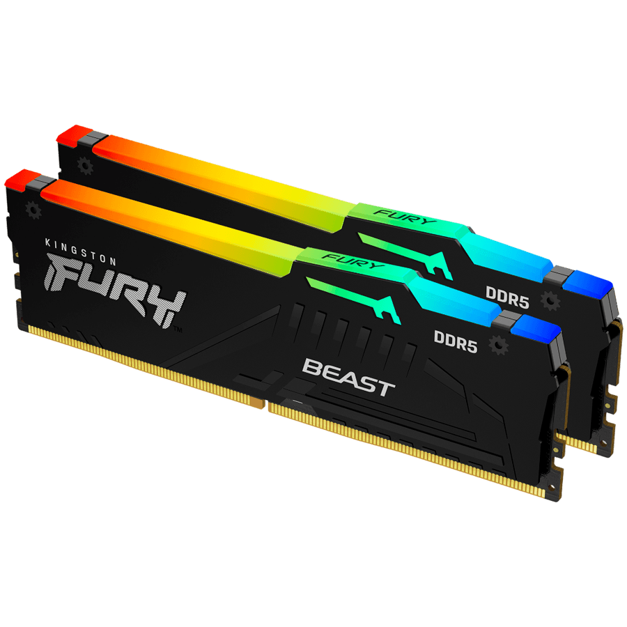 Kingston 16GB 6000MT/s DDR5 CL30 DIMM (Kit of 2) FURY Beast RGB EXPO
