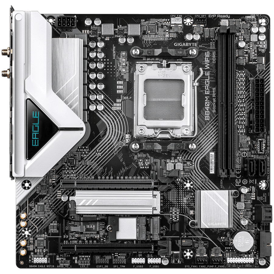 GIGABYTE B840M EAGLE WIFI6, AM5, 2x DDR5, WIFI6, mATX