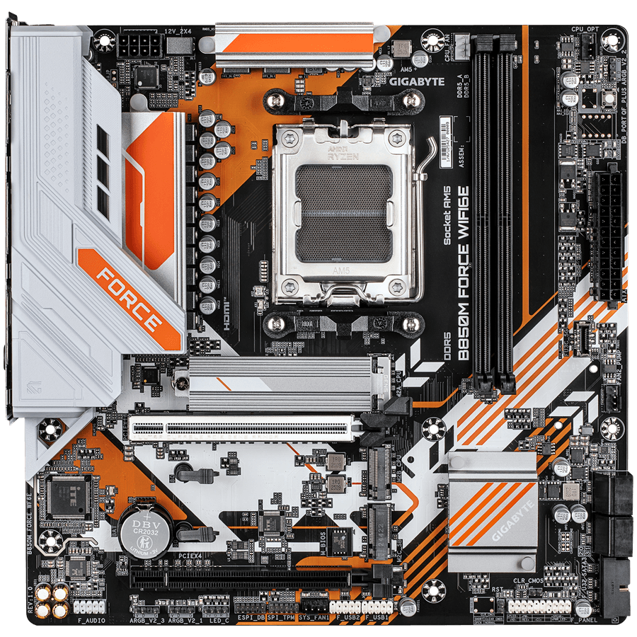 GIGABYTE B850M FORCE WIFI6E, AM5, 2xDDR5, WIFI6E, mATX