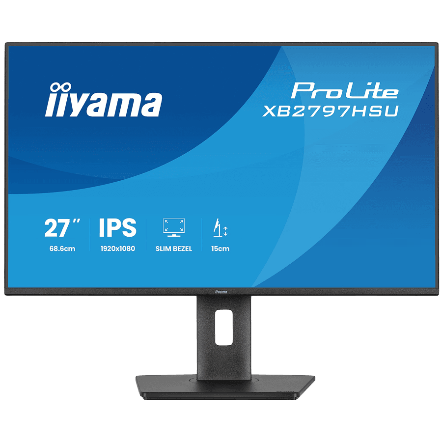 27" IPS panel, 1920x1080 at 120Hz, EyeComfort, 15cm height adjustable stand, 350cd/m2, Speakers, HDMI, DisplayPort, 1ms MPRT, USB 2x3.2 plus 2x USB-C