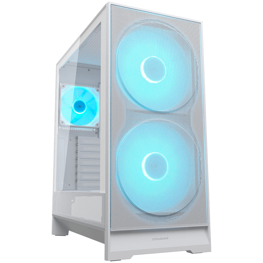 COUGAR AIRFACE 180 PC Case, Mid Tower, White