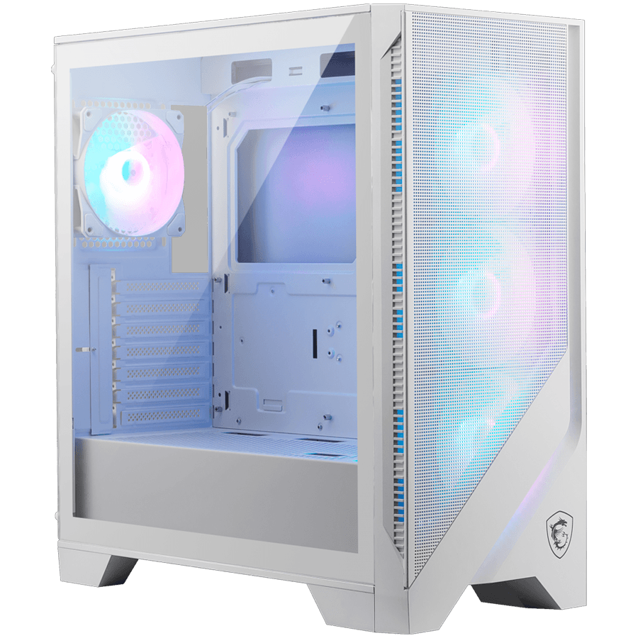 Chassis MSI MAG FORGE 320R AIRFLOW WHITE, ATX, Mid Tower, 4x Pre-installed ARGB Fan, 472.5 x 210 x 498 mm, White