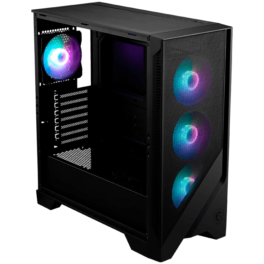 Chassis MSI MAG FORGE 320R AIRFLOW, ATX, Mid Tower, 4x Pre-installed ARGB Fan, 472.5 x 210 x 498 mm, Black