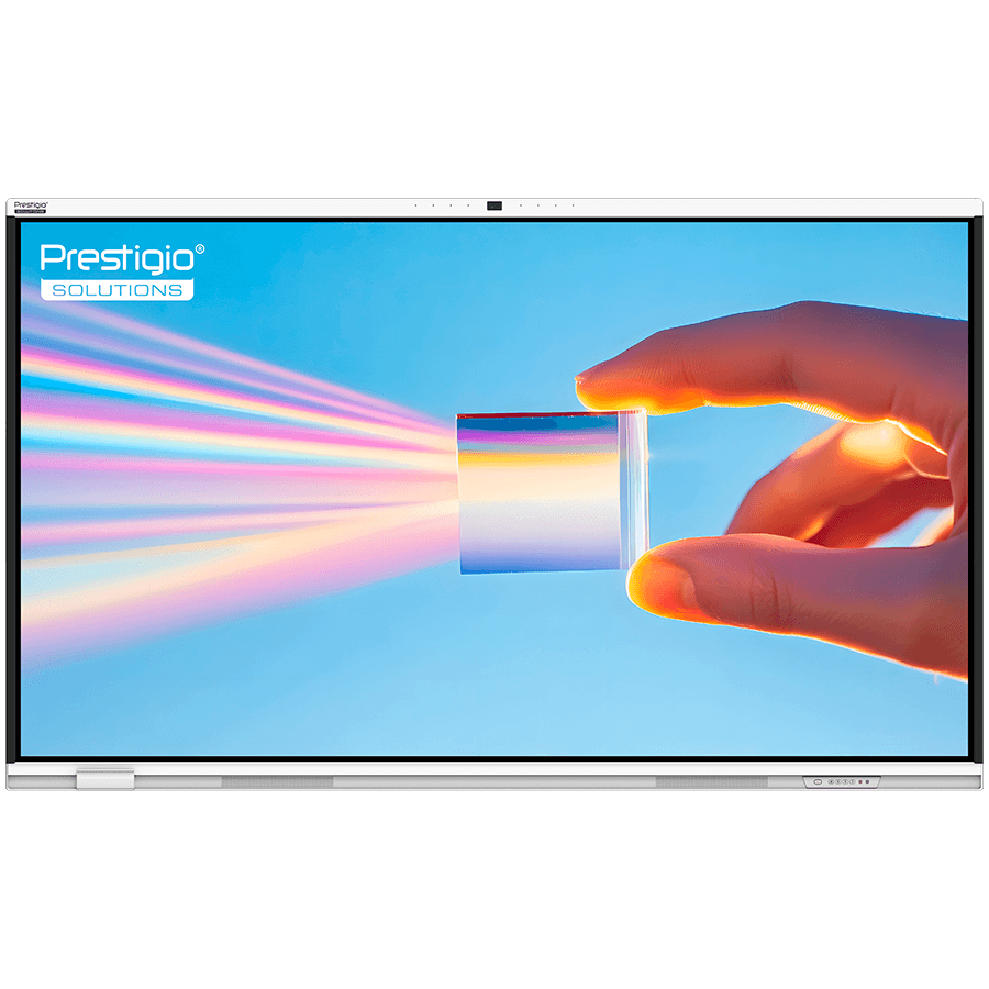 PRESTIGIO SOLUTIONS Multiboard 65'' Prism, Android 14, Google EDLA, AI Camera, 8/128GB, 50TP