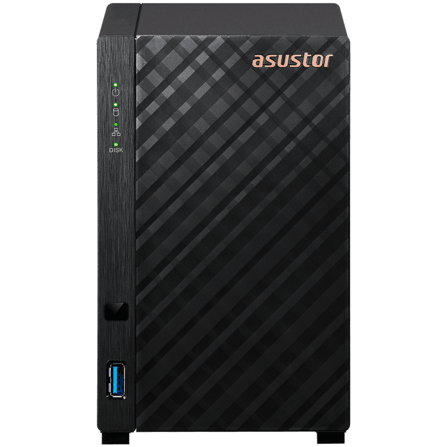 ASUSTOR NAS Drivestor2 2x 3.5" - 1x 2.5Gbe Realtek QuadCore RTD1619B 1.7GHz 1GB single PSU desktop