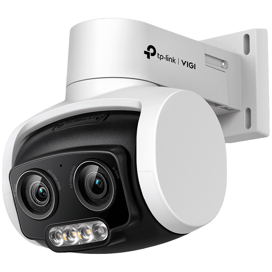 VIGI 4MP Outdoor Full-Color Dual-Lens Varifocal Pan Tilt Network Camera