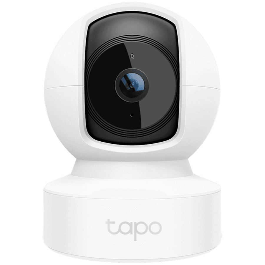 TP-LINK Tapo C212 Home Security Wi-Fi Camera, 2K 3MP, 2.4 GHz, WPA/WPA2-PSK, 128-bit AES encrypt. with SSL/TLS security, PAN/Tilt View: 360° horizon., 113° vertic., Built-in microph. and speaker, microSD and Cloud Storage 512 GB, Eth./Wi-Fi Conn.