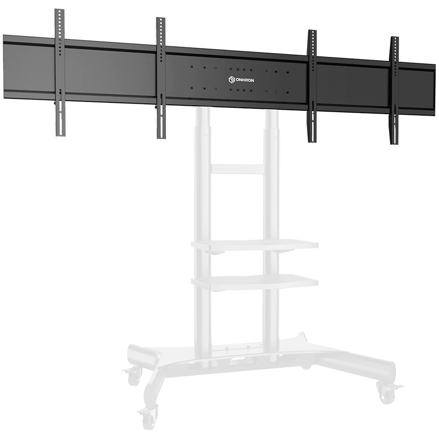 ONKRON Dual Screen VESA Panel Accessory for TS1881 Mobile TV Stand up to 90.9 kg, Black