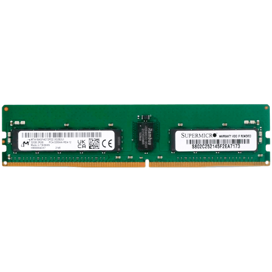 Micron DDR4 RDIMM 32GB 2Rx8 3200 CL22 (16Gbit) (Single Pack)
