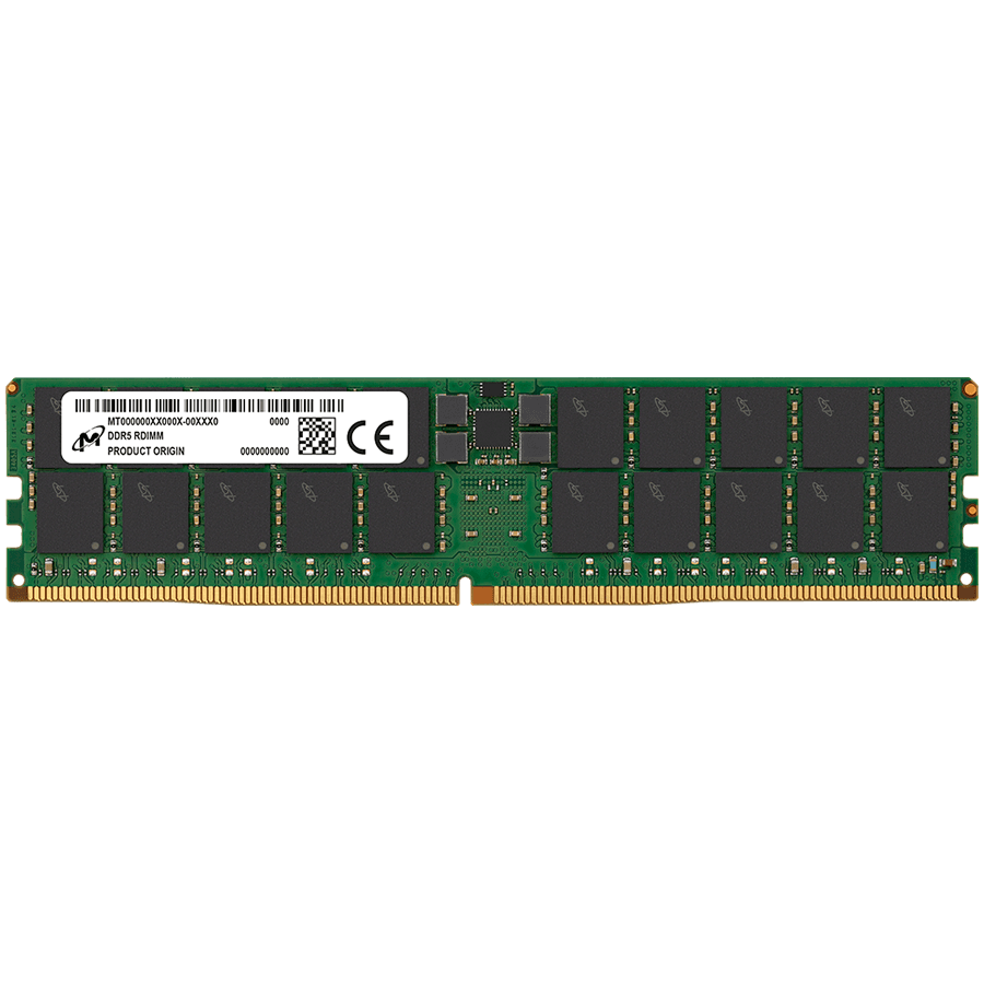 MICRON DDR5 RDIMM 128GB 2Rx4 6400 CL52 (32Gbit) (Single Pack)