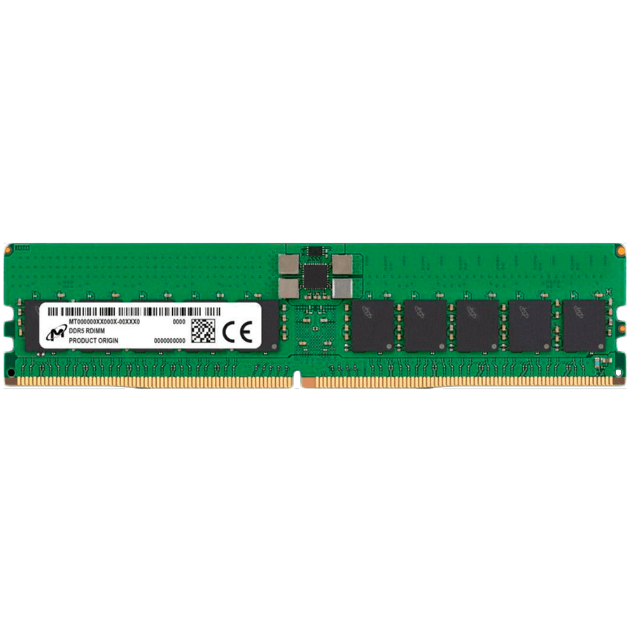 Micron DDR5 RDIMM 32GB 2Rx8 4800 CL40 (16Gbit) (Single Pack)