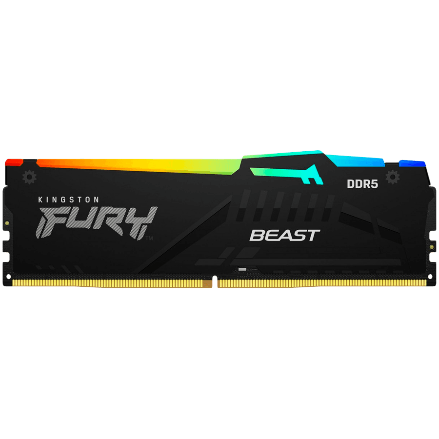 Kingston 16GB 6400MT/s DDR5 CL32 DIMM FURY Beast RGB EXPO