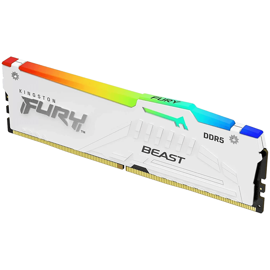 Kingston 32GB 6000MT/s DDR5 CL36 DIMM FURY Beast White RGB EXPO