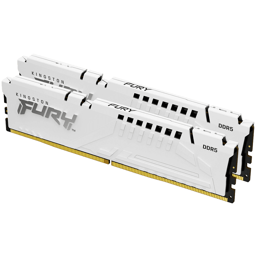 Kingston DRAM 64GB 5200MT/s DDR5 CL40 DIMM (Kit of 2) FURY Beast White XMP