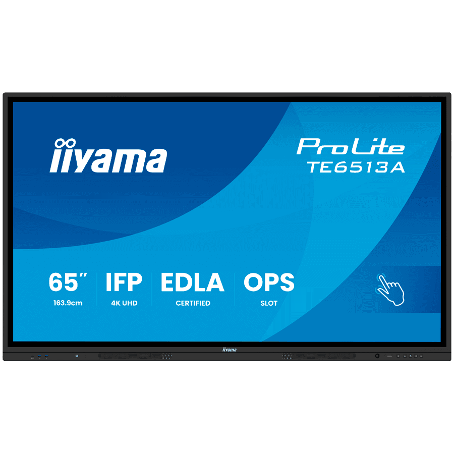 65" iiWare21E (EDLA -Google-GMS-apps), Android 14 (16 summer 2026), Octa-core SOC, 8/128GB, 40-Points PureTouch IR+ with zero bonding, 3840x2160, UHD IPS panel, Metal Housing, Fan-less, NFC, PIR (Motion sensor), Speakers 2x 20W front facing + 20W sub