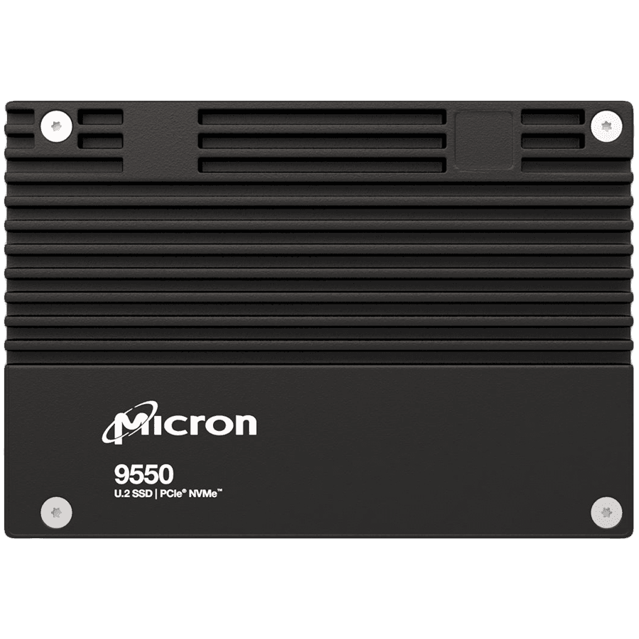 Micron 9550 PRO 15360GB, NVMe U.2 (15mm), Enterprise SSD, Read/Write: up to 14,000 MB/s / up to 10,000 MB/s, Single Pack