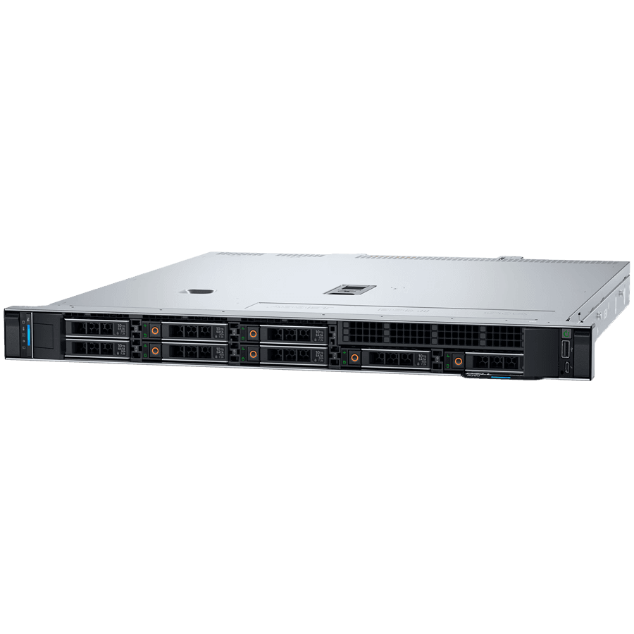 DELL EMC PowerEdge R360, 4x3.5", Intel Xeon 6 Performance 6325P 3.5G, 4C/8T, 16GB UDIMM 5600MT/s ECC, 1x2.4TB SAS 12Gbps 10K Hot-Plug HDD, PERC H355, iDRAC9 Enterprise, PS 700W Titanium, TPM 2.0 V6, BCM 5720 DP 1GbE, Sliding Rails, 3Y Basic NBD