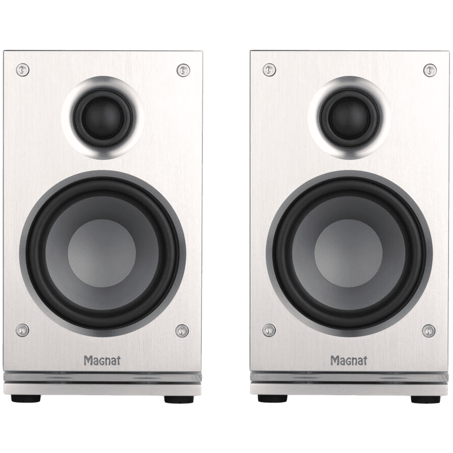 Magnat Signature Edelstein 2.0 Bookshelf Speakers, White, Pair