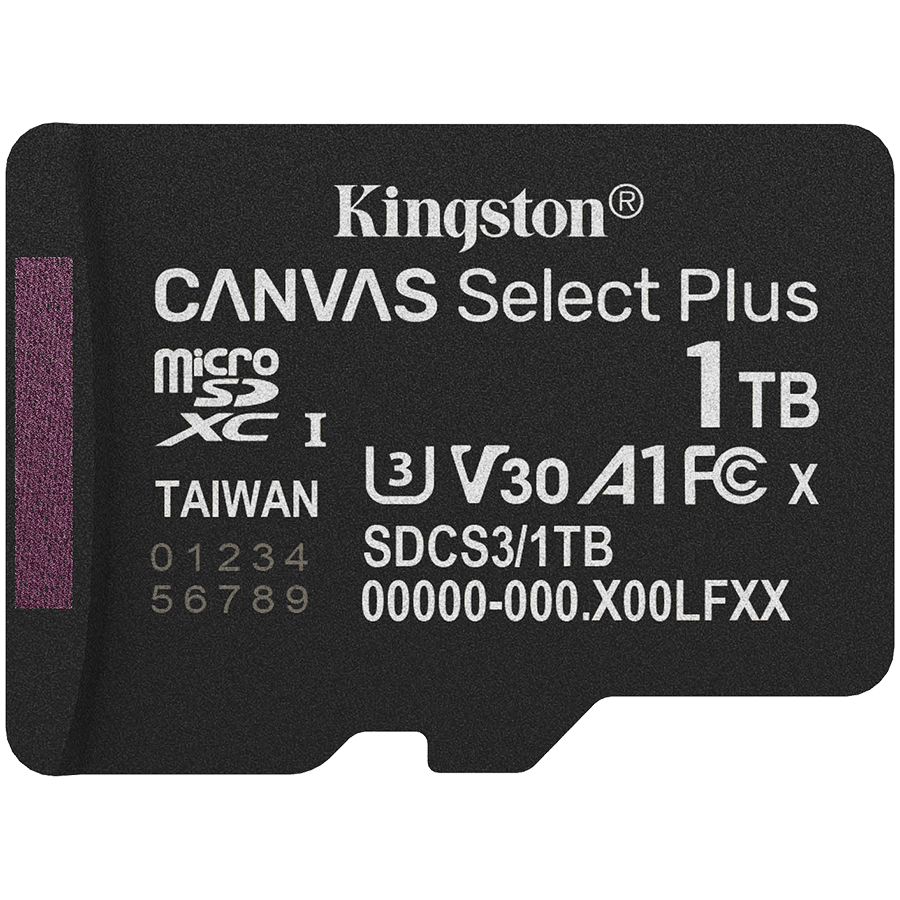 1TB micSDXC Canvas Select Plus Gen3 150R A1 Single Pack w/o ADP